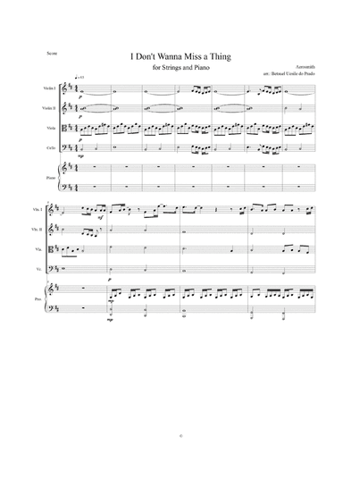 I Don't Want To Miss A Thing (arr. Betsuel Uesile Prado)