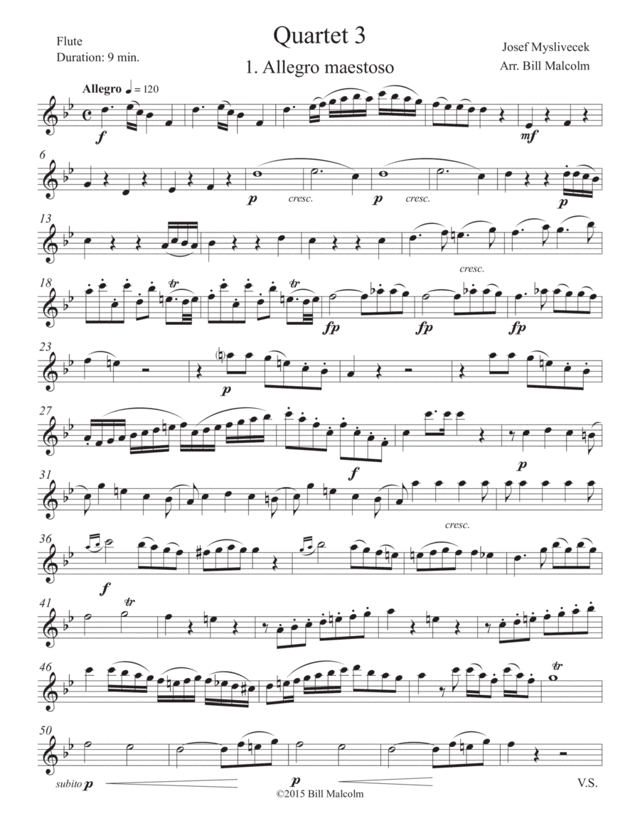 Quartet 3 for wind quartet (arr. Bill Malcolm)