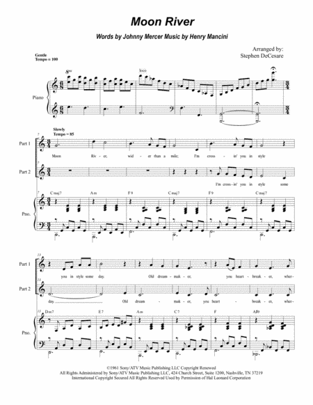 Moon River (arr. Stephen DeCesare)
