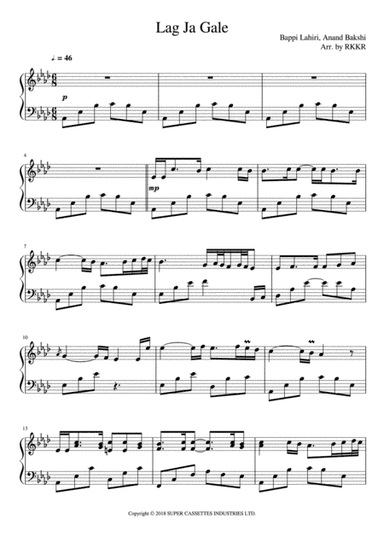 Lag Ja Gale (arr. RKKR)