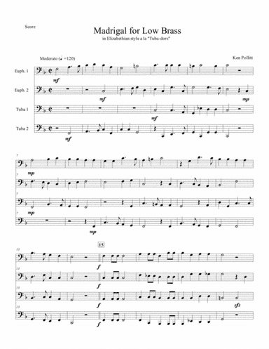 Madrigal for Low Brass