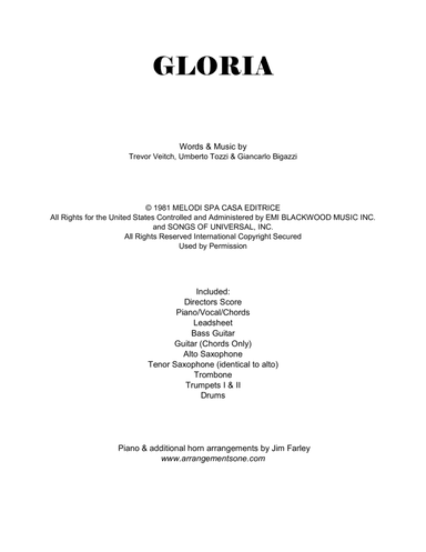 Gloria (arr. Jim Farley www.arrangementsone.com)
