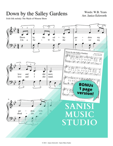Down by the Salley Gardens (for Harp) (arr. Janice Eckworth)