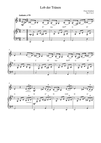 Lob der Tränen (op.13 no.2) (arr. Kaiserin Rebecca)