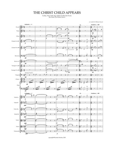 THE CHRIST CHILD APPEARS FOR FULL ORCHESTRA (arr. Garth Williams)