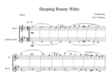 Sleeping Beauty Waltz (Flute and Clarinet Duet) (arr. B. C. Dockery)