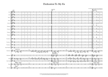Dedication To My Ex (miss That) (arr. Daryl McKenzie)