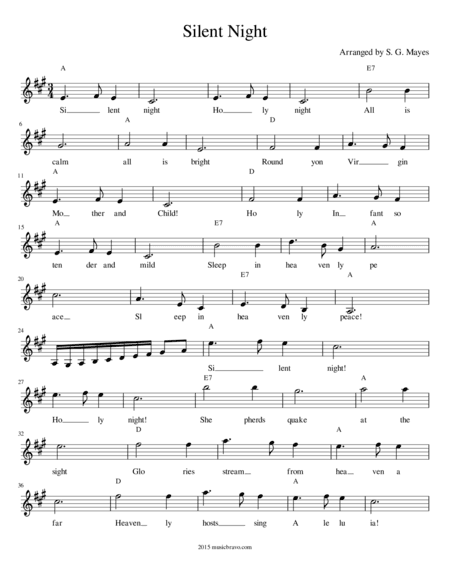 Silent Night (arr. S.G. Mayes)