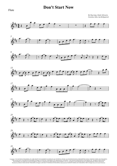 Don't Start Now (arr. Wesley S. SIlva)