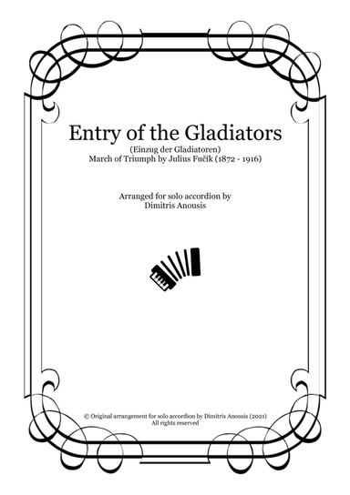 Entry of the Gladiators (Einzug der Gladiatoren) - Amazing solo accordion arrangement (arr. Dimitris Anousis)