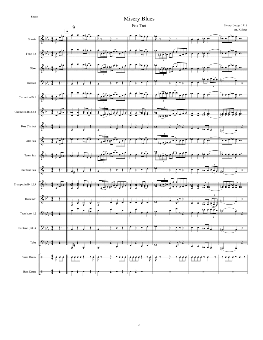 Misery Blues (arr. K.Sater)