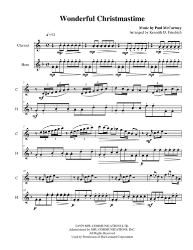 Wonderful Christmastime (arr. Kenneth D. Friedrich)