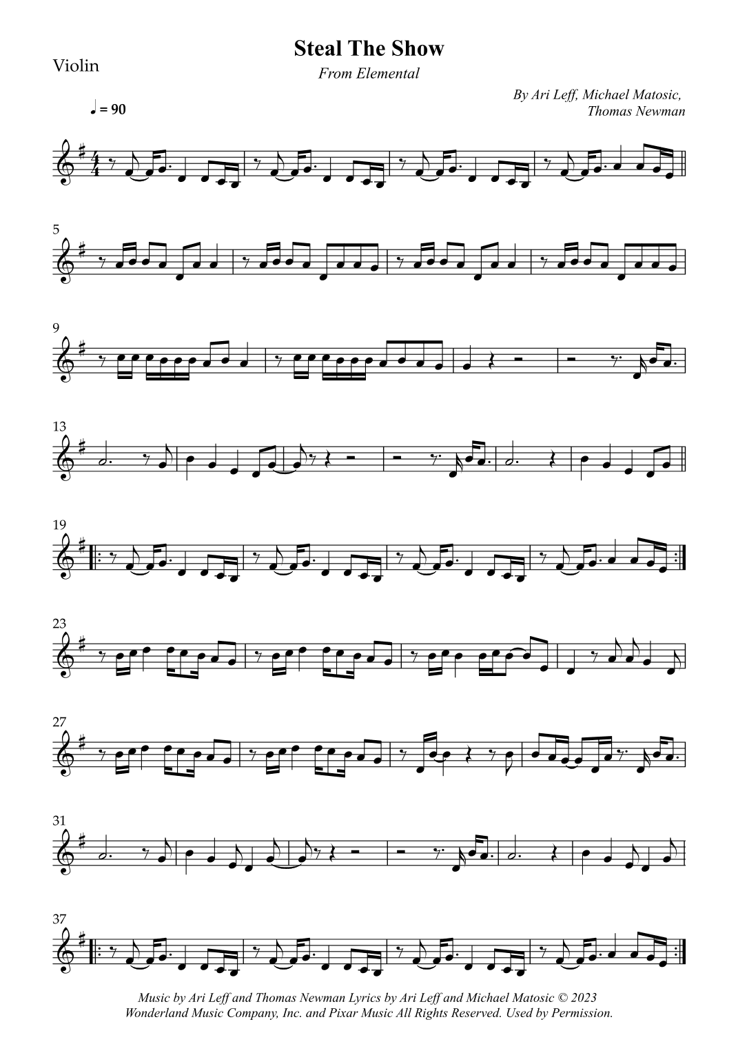 Steal The Show (arr. Wesley S. SIlva)