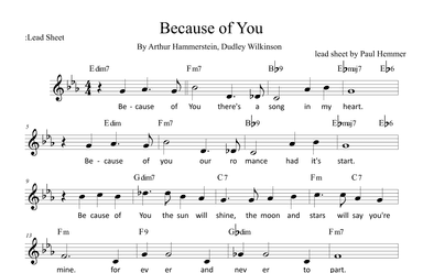Because Of You (arr. Paul Hemmer)