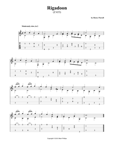 Rigadoon (Z 653) (arr. Mark Phillips)