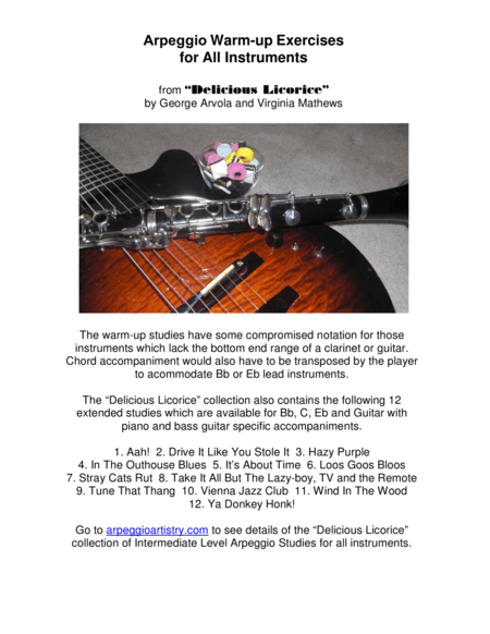 Arpeggio Warm-up Exercises for All Instruments.