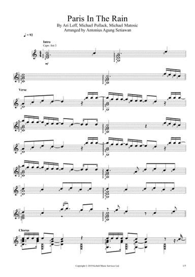 Paris In The Rain (arr. Antonius Agung Setiawan)