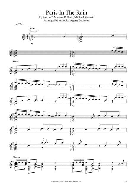 Paris In The Rain (arr. Antonius Agung Setiawan)