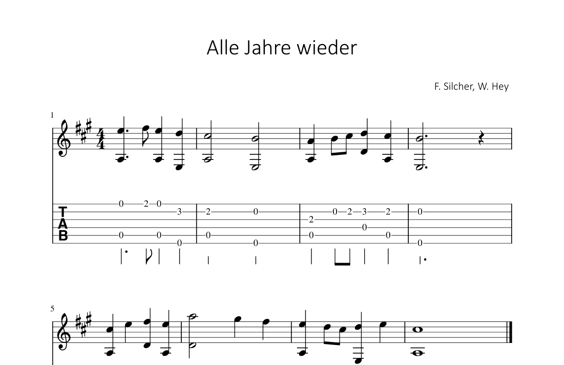 Alle Jahr wieder (arr. Bettina Schipp)