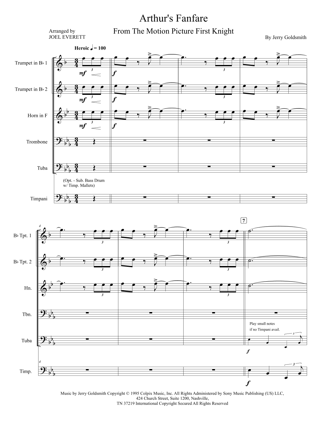 Arthur's Fanfare (arr. Joel Everett)
