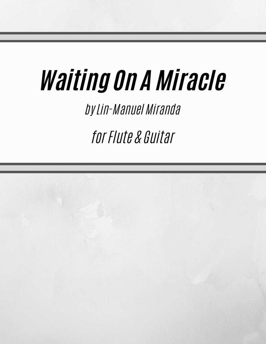 Waiting On A Miracle (arr. Kenneth Pasciak)