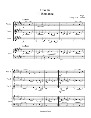 Romance from Duo #6 (arr. Nick Lacanski)