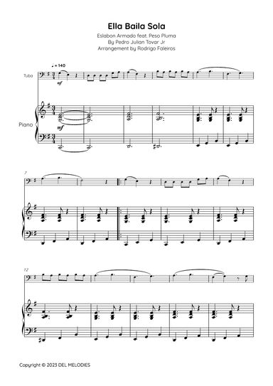Ella Baila Sola (arr. Rodrigo Faleiros)