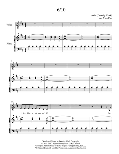 6/10 (arr. Ylan Chu)