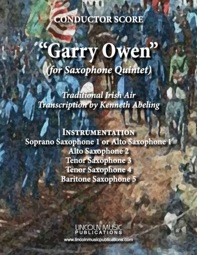 March - Garry Owen (for Saxophone Quintet SATTB or AATTB) (arr. Kenneth Abeling)