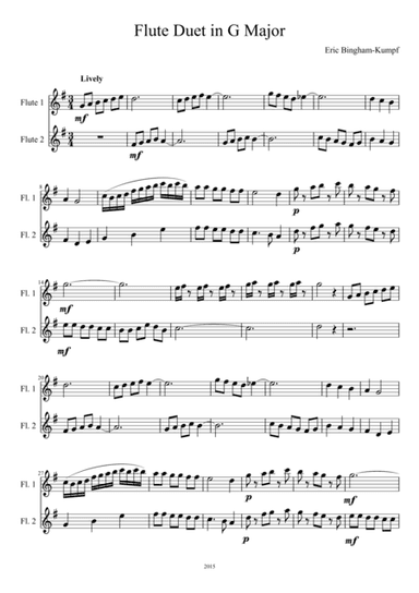 Flute Duet in G Major