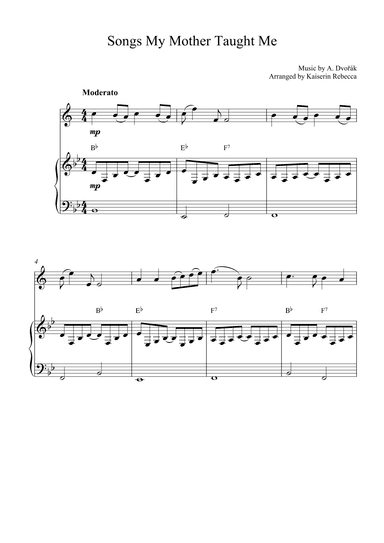 Songs My Mother Taught Me (arr. Kaiserin Rebecca)