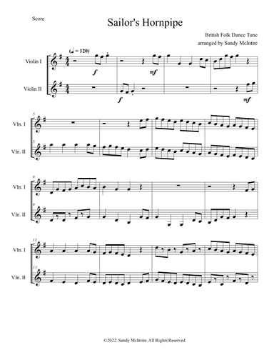 Sailor's Hornpipe (arr. Sandy McIntire)