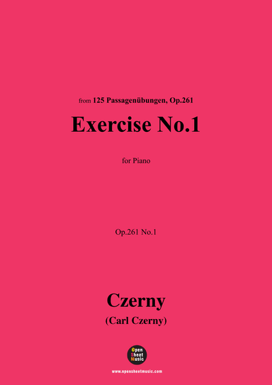 C. Czerny-Exercise No.1,Op.261 No.1 (arr. OSM Press)