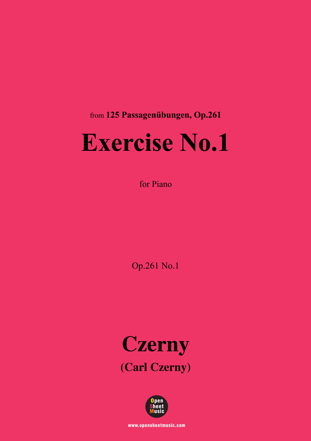 C. Czerny-Exercise No.1,Op.261 No.1 (arr. OSM Press)