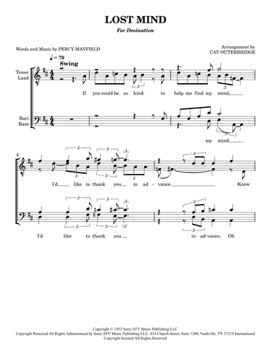 Lost Mind (arr. Cay Outerbridge)