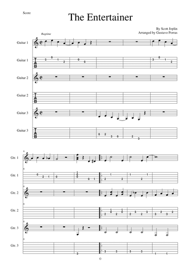 The Entertainer (arr. Gustavo Porras)