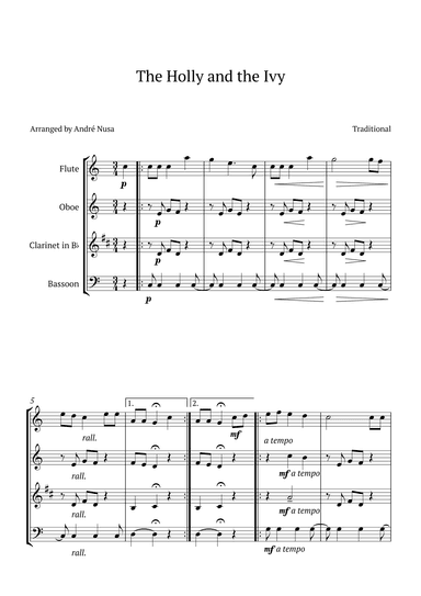 The Holly and the Ivy (arr. André Nusa)