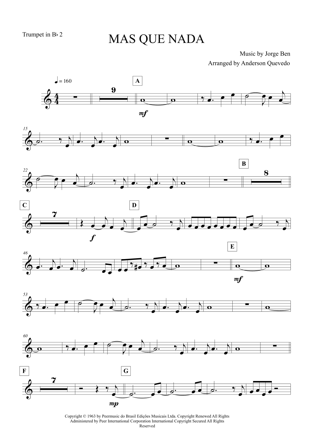 Mas Que Nada (arr. Anderson Quevedo)