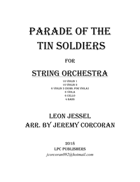 Parade of the Tin Soldiers for String Orchestra (arr. Jeremy Corcoran)
