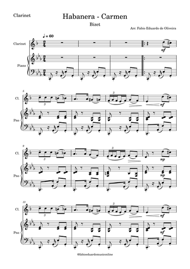 Habanera - Carmen (arr. Fabio Eduardo de Oliveira)