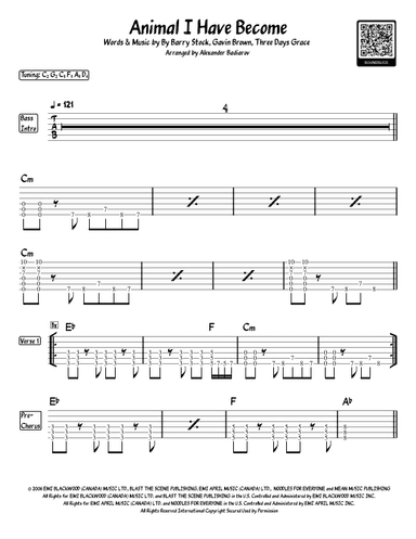 Animal I Have Become (arr. Alexander Badiarov)