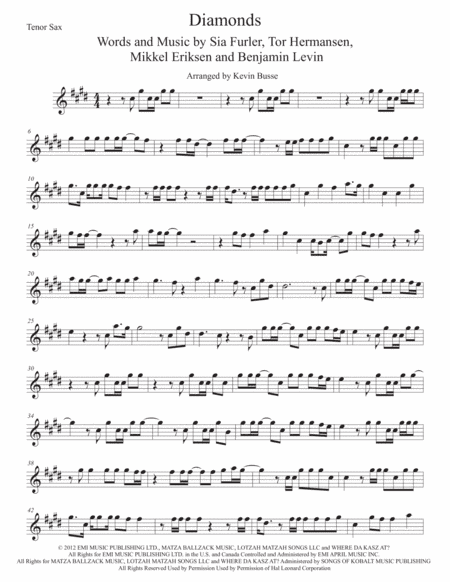 Diamonds (arr. Kevin Busse)