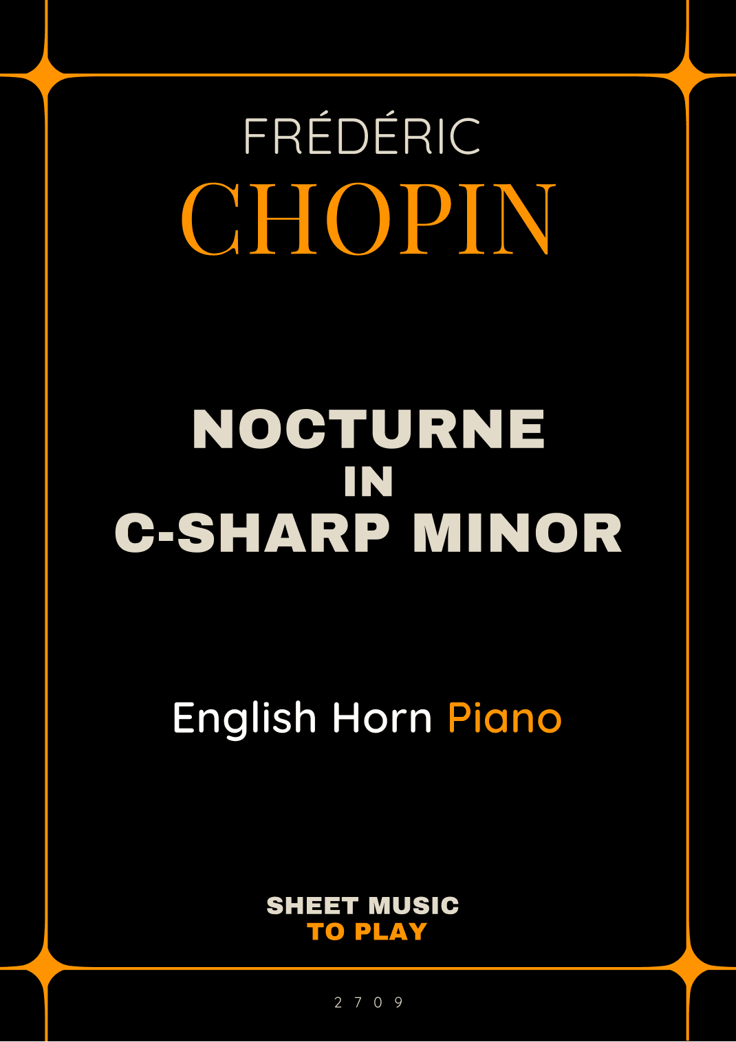 Nocturne No.20 in C-Sharp minor - English Horn and Piano (Full Score and Parts) (arr. César Madeira)