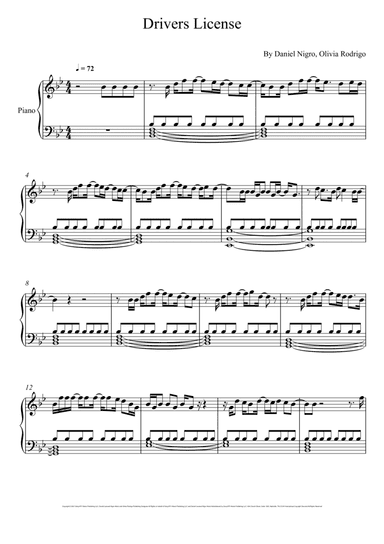 Drivers License (arr. André Laitano)