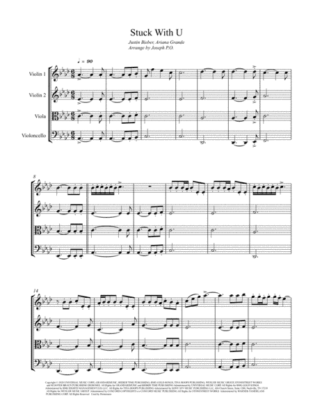 Stuck With U (arr. Joseph P.O.)