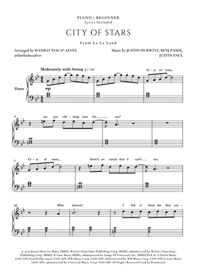 City Of Stars (arr. Danilo "Daca" Alves)