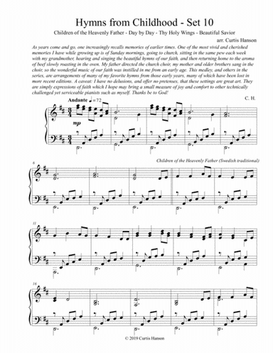Hymns from Childhood - Set 10 (piano solo) (arr. Curtis Hanson)