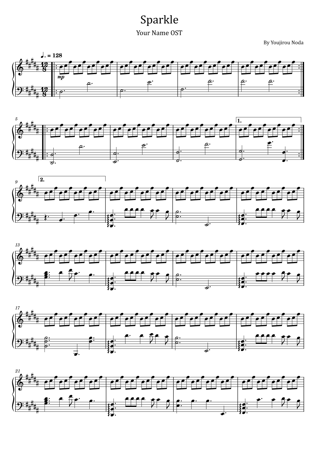 Sparkle (arr. poon)