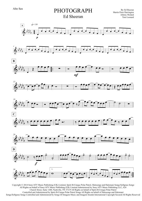 Photograph (arr. Leo Silva)