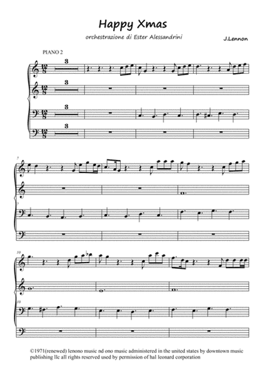 Happy Xmas (War Is Over) (arr. Ester Alessandrini)